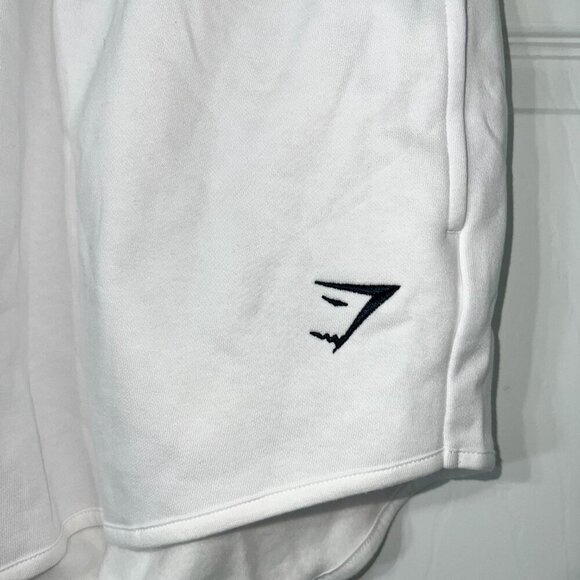 Gymshark Women's Training Sweat Shorts White Size M - Picture 4 of 7